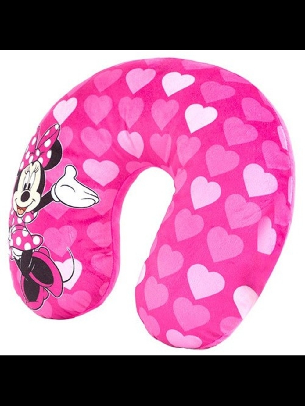 Disney Pink Minnie Mouse Heart Travel Neck Pillow